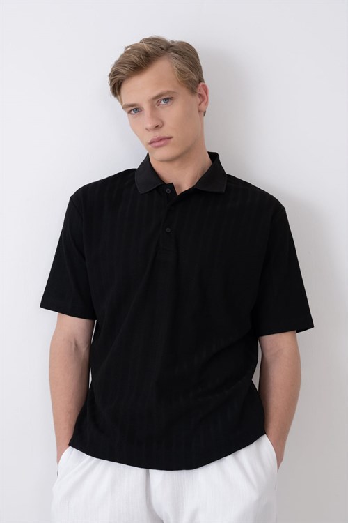 Wholesale Mens Black Polo T-Shirt