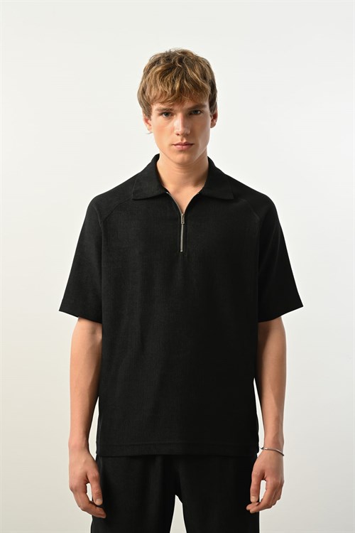 Wholesale Mens Black Polo T-Shirt