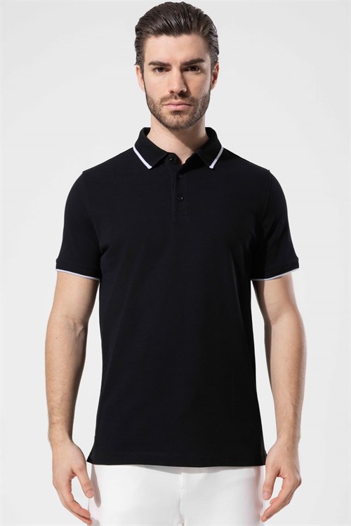 Wholesale Mens Black Polo T-Shirt