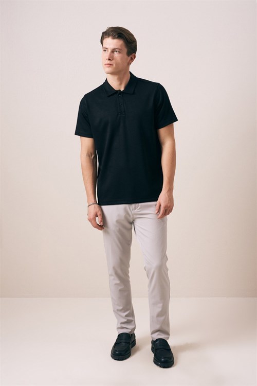 Wholesale Mens Black Polo T-Shirt