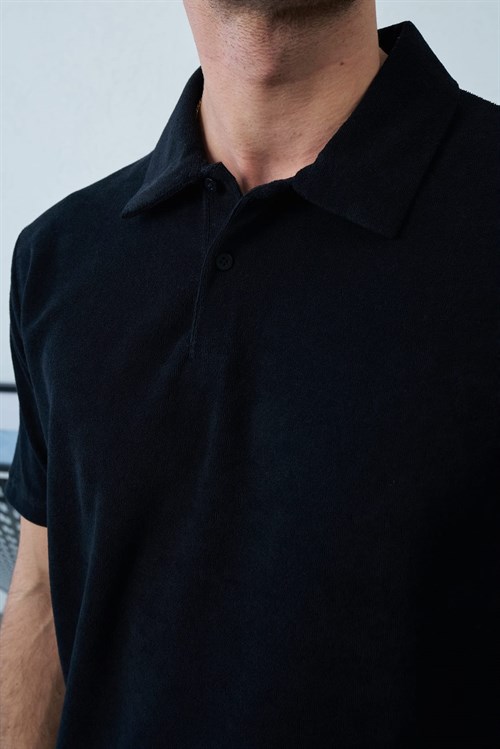 Wholesale Mens Black Polo T-Shirt