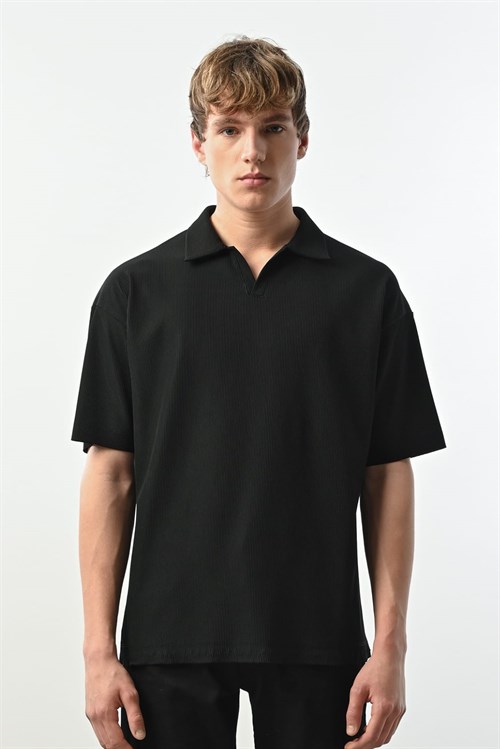 Wholesale Mens Black Polo T-Shirt