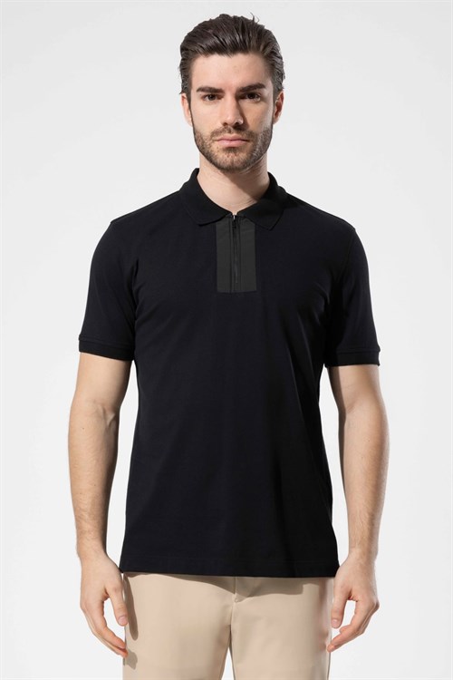 Wholesale Mens Black Polo T-Shirt