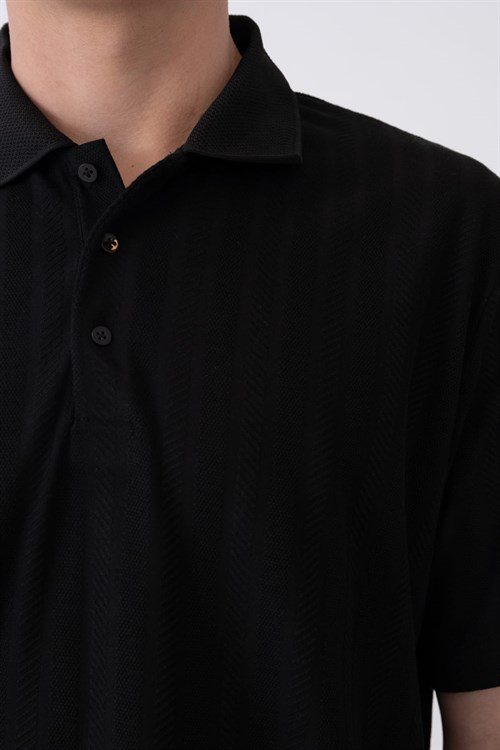 Wholesale Mens Black Polo T-Shirt