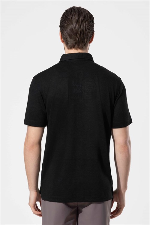 Wholesale Mens Black Polo T-Shirt