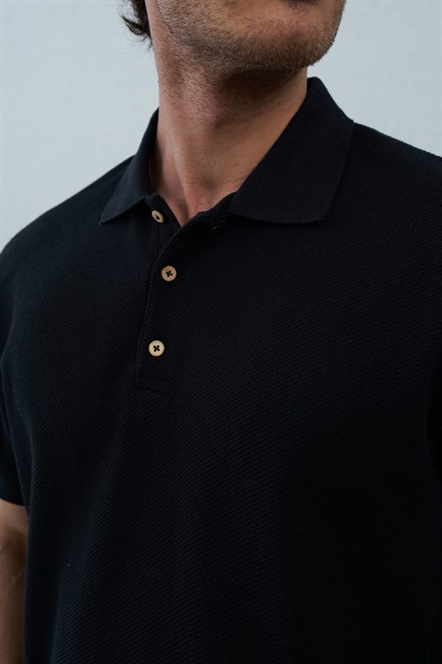 Wholesale Mens Black Polo T-Shirt