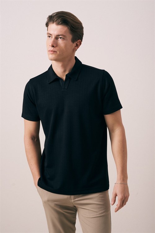 Wholesale Mens Black Polo T-Shirt