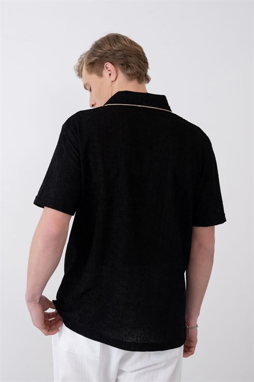 Wholesale Mens Black Polo T-Shirt