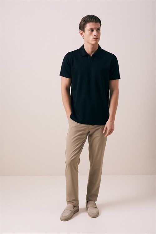 Wholesale Mens Black Polo T-Shirt