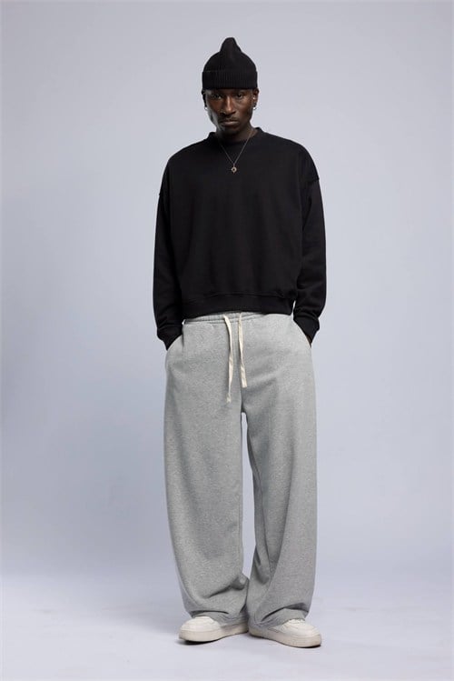Wholesale Mens Black Printed Sweatshirt 