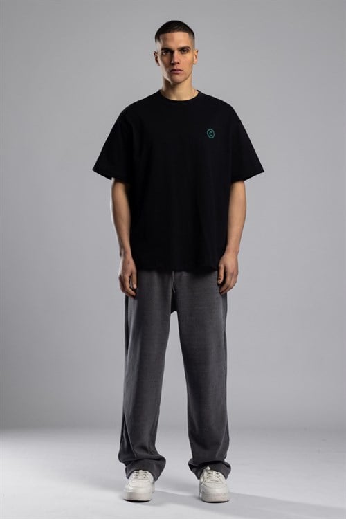 Wholesale Mens Black Printed T-shirt