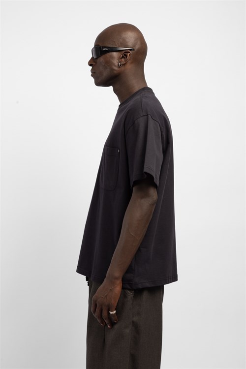Wholesale Mens Black Printed T-shirt