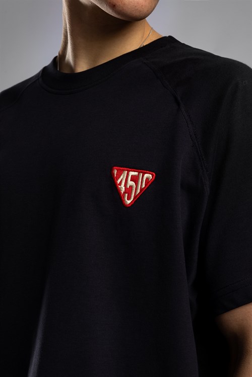 Wholesale Mens Black Printed T-shirt