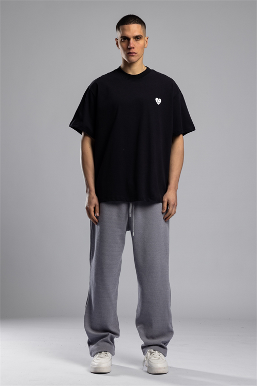 Wholesale Mens Black Printed T-Shirt