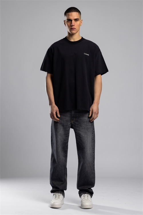 Wholesale Mens Black Printed T-shirt