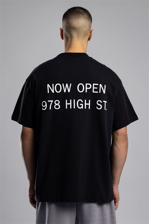 Wholesale Mens Black Printed T-Shirt