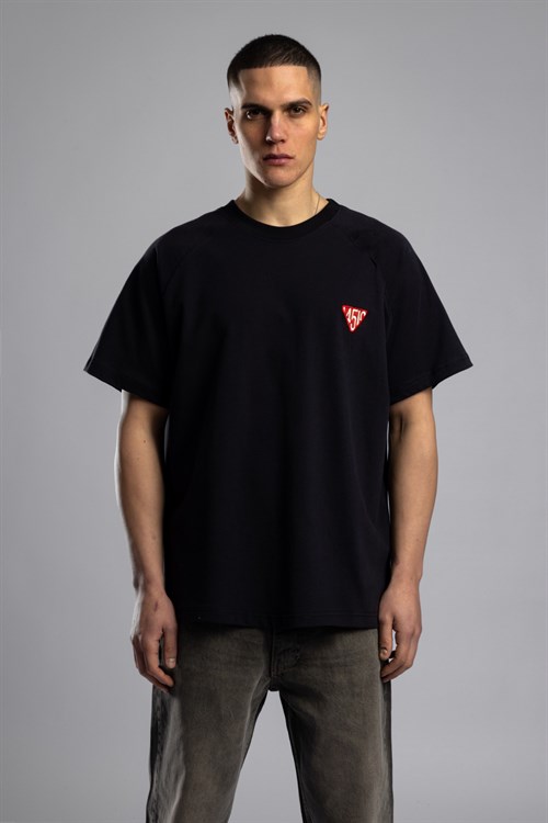Wholesale Mens Black Printed T-shirt
