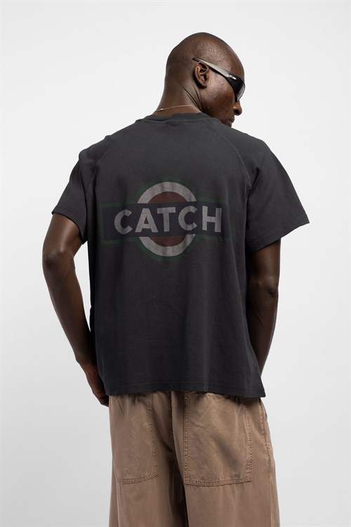Wholesale Mens Black Printed T-shirt