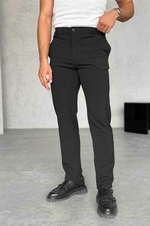 Wholesale Mens Black Regular Fit Pants