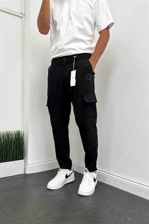Wholesale Mens Black Relaxed Fit Pants