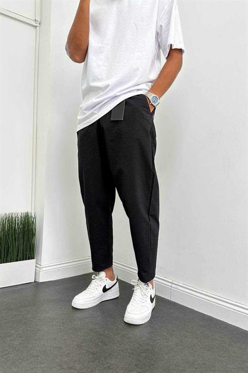Wholesale Mens Black Relaxed Fit Pants