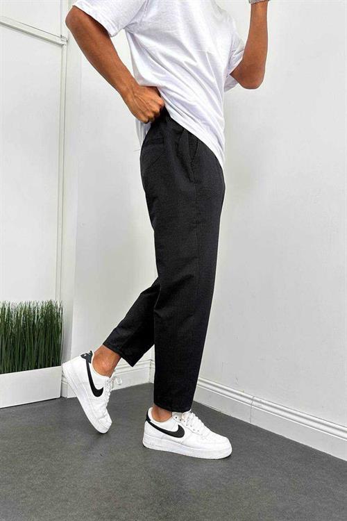 Wholesale Mens Black Relaxed Fit Pants