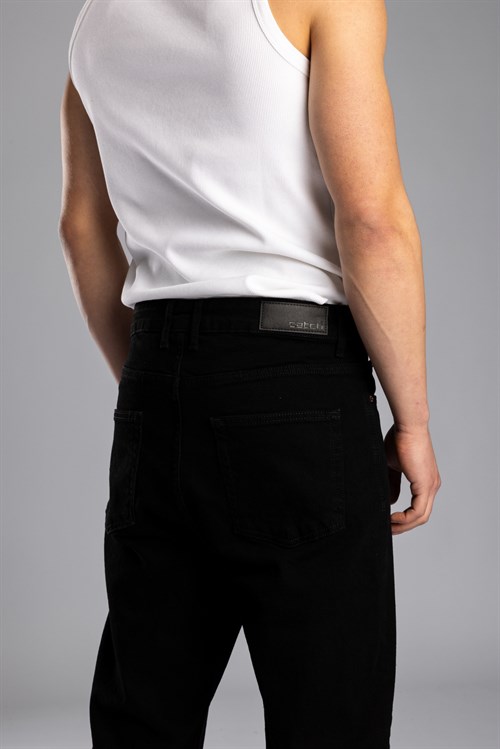 Wholesale Mens Black Relaxed Jeans