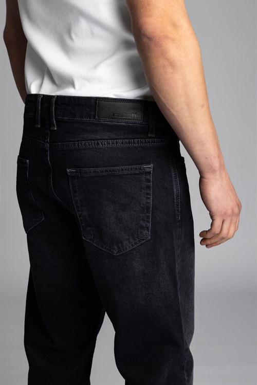 Wholesale Mens Black Relaxed Jeans