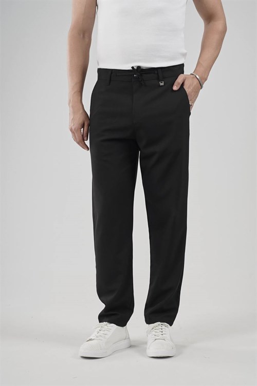 Wholesale Mens Black Relaxed Pants