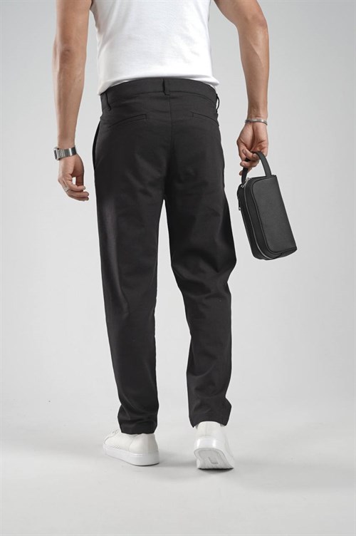 Wholesale Mens Black Relaxed Pants