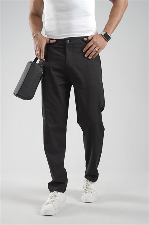 Wholesale Mens Black Relaxed Pants