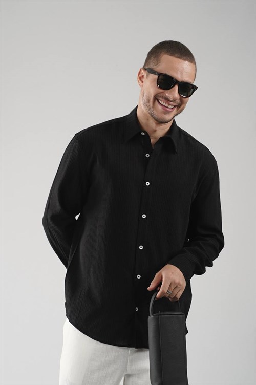 Wholesale Mens Black Shirt