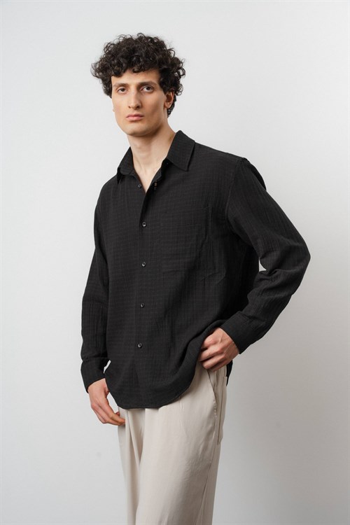 Wholesale Mens Black Shirt