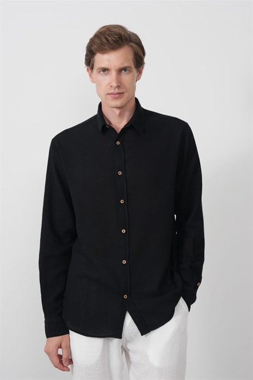 Wholesale Mens Black Shirt