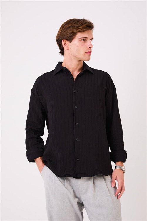 Wholesale Mens Black Shirt 