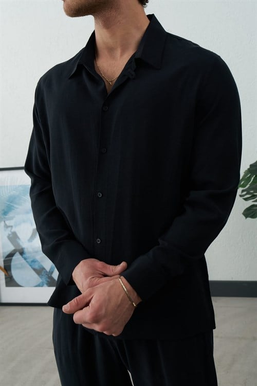 Wholesale Mens Black Shirt