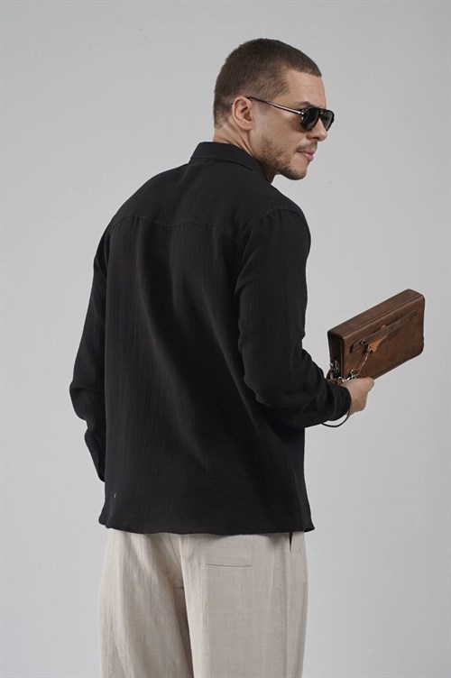 Wholesale Mens Black Shirt