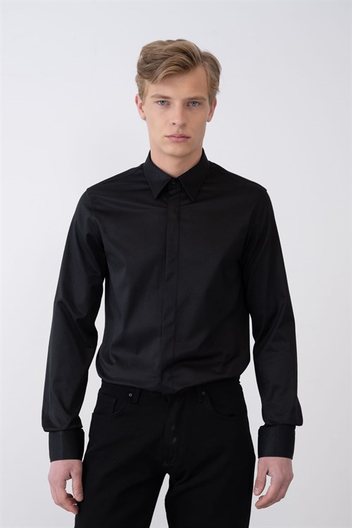 Wholesale Mens Black Shirt