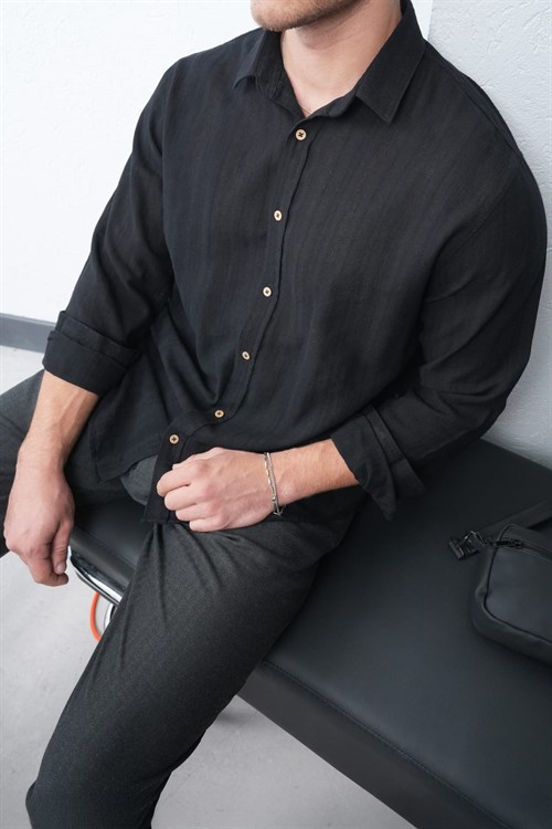 Wholesale Mens Black Shirt