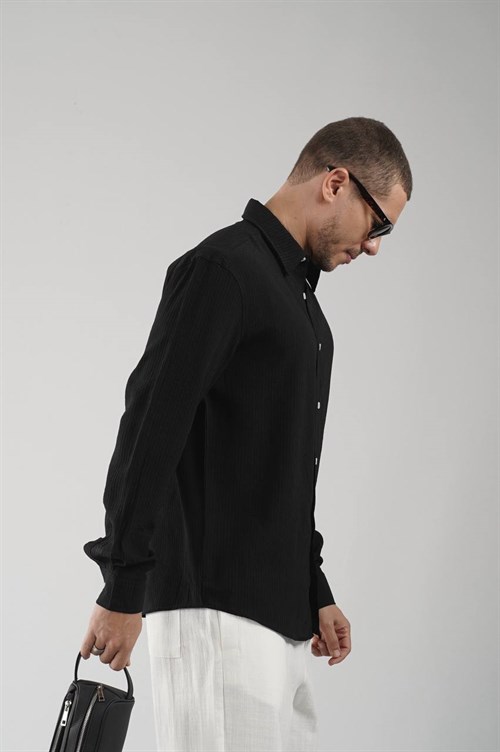 Wholesale Mens Black Shirt
