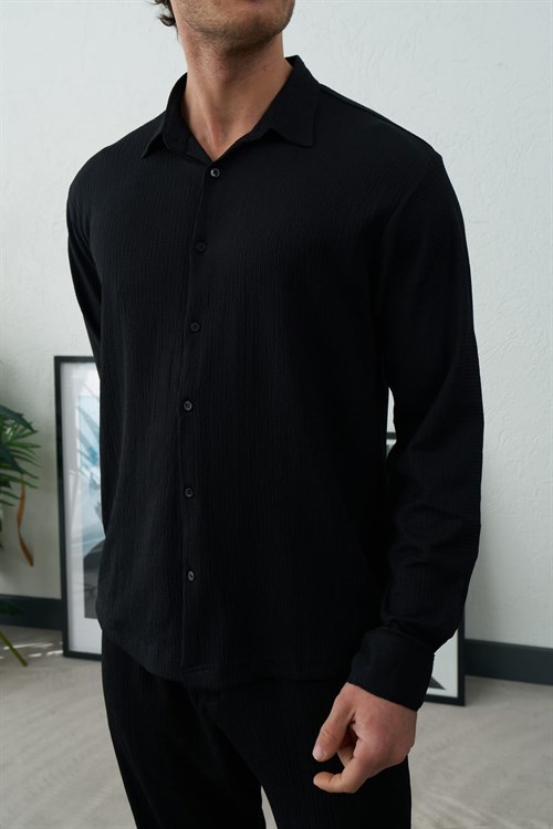 Wholesale Mens Black Shirt