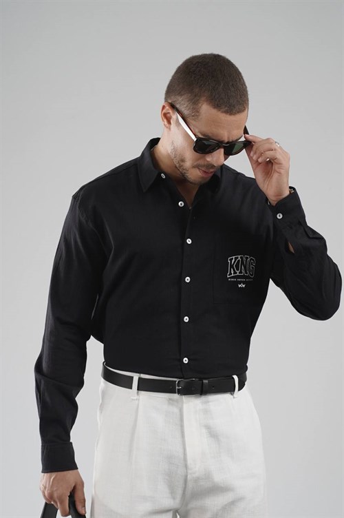 Wholesale Mens Black Shirt