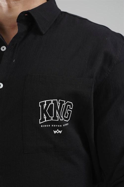 Wholesale Mens Black Shirt