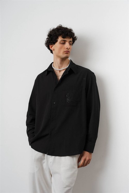 Wholesale Mens Black Shirt
