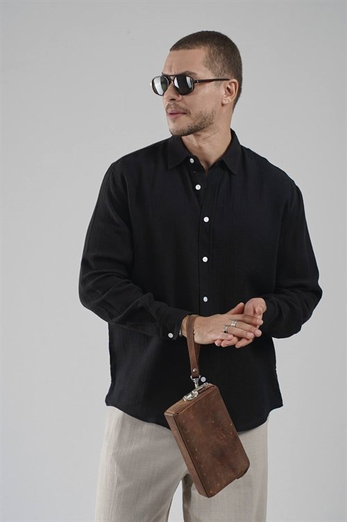 Wholesale Mens Black Shirt