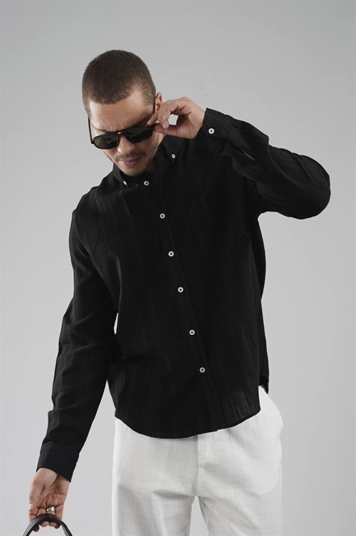Wholesale Mens Black Shirt