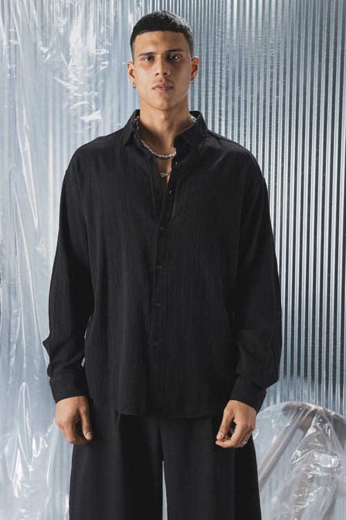 Wholesale Mens Black Shirt