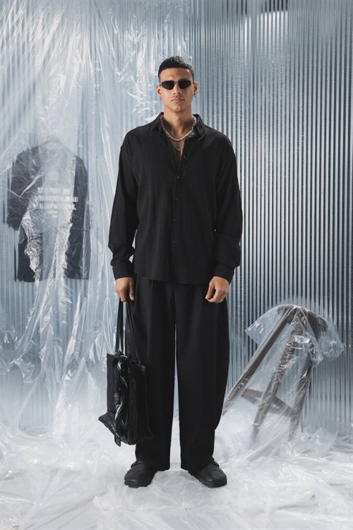 Wholesale Mens Black Shirt