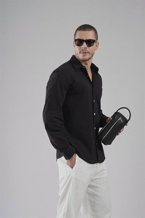Wholesale Mens Black Shirt