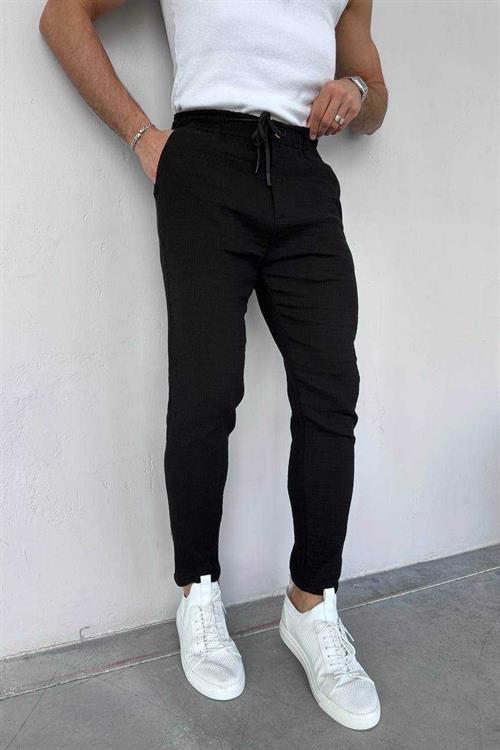 Wholesale Mens Black Slim Fit Pants